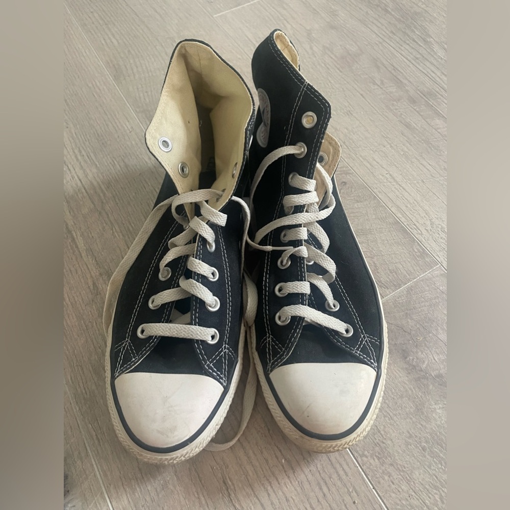 High Top Black Converse Sneakers